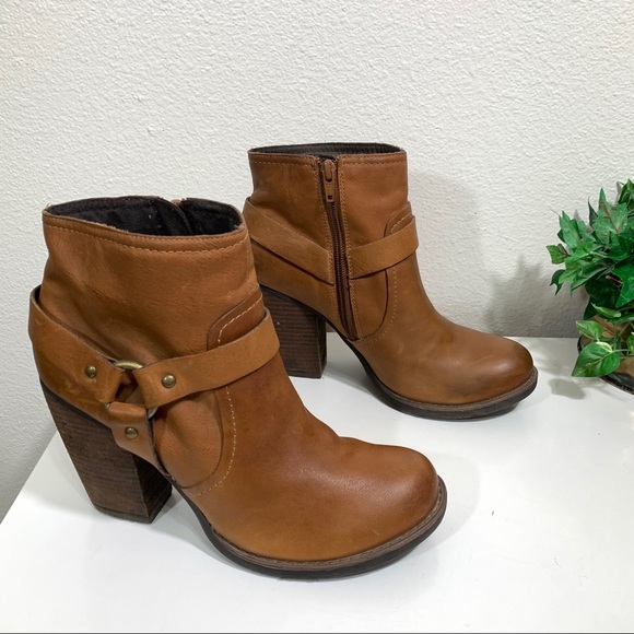 Kork-Ease Farah Leather Ankle Boot Heeled Camel - Picture 6 of 10